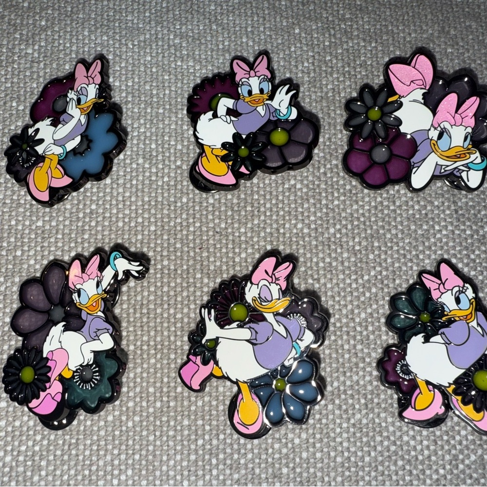 Loungefly Daisy Duck Floral Enamel Pin Set